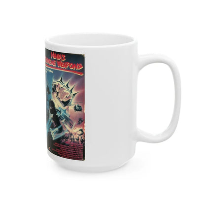 NINJAS EXTREME WEAPONS (VHS COVER) - White Coffee Mug-Go Mug Yourself