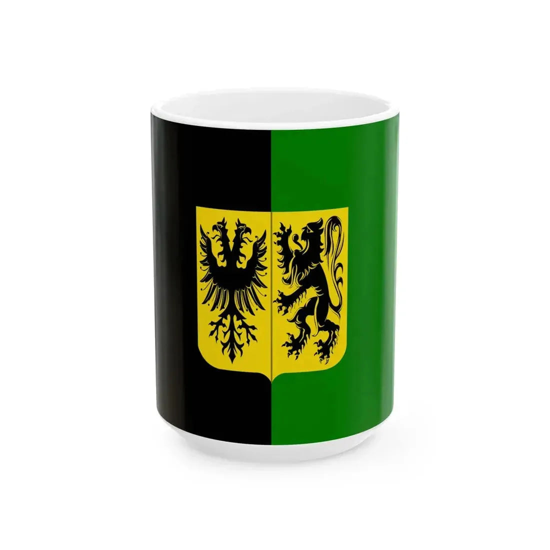 Ninove vlag (Belgium) White Coffee Mug 15oz - Go Mug Yourself