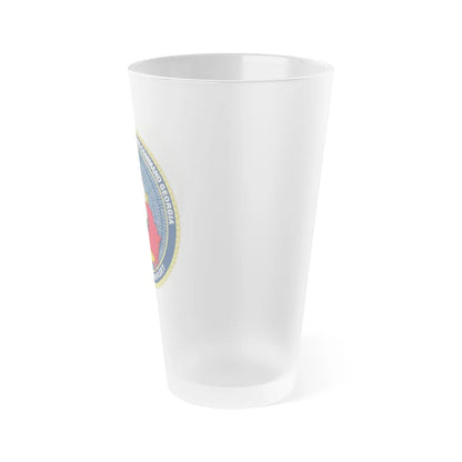 NIOC Georgia Commander Tenth Fleet (U.S. Navy) Frosted Pint Glass 16oz-Go Mug Yourself