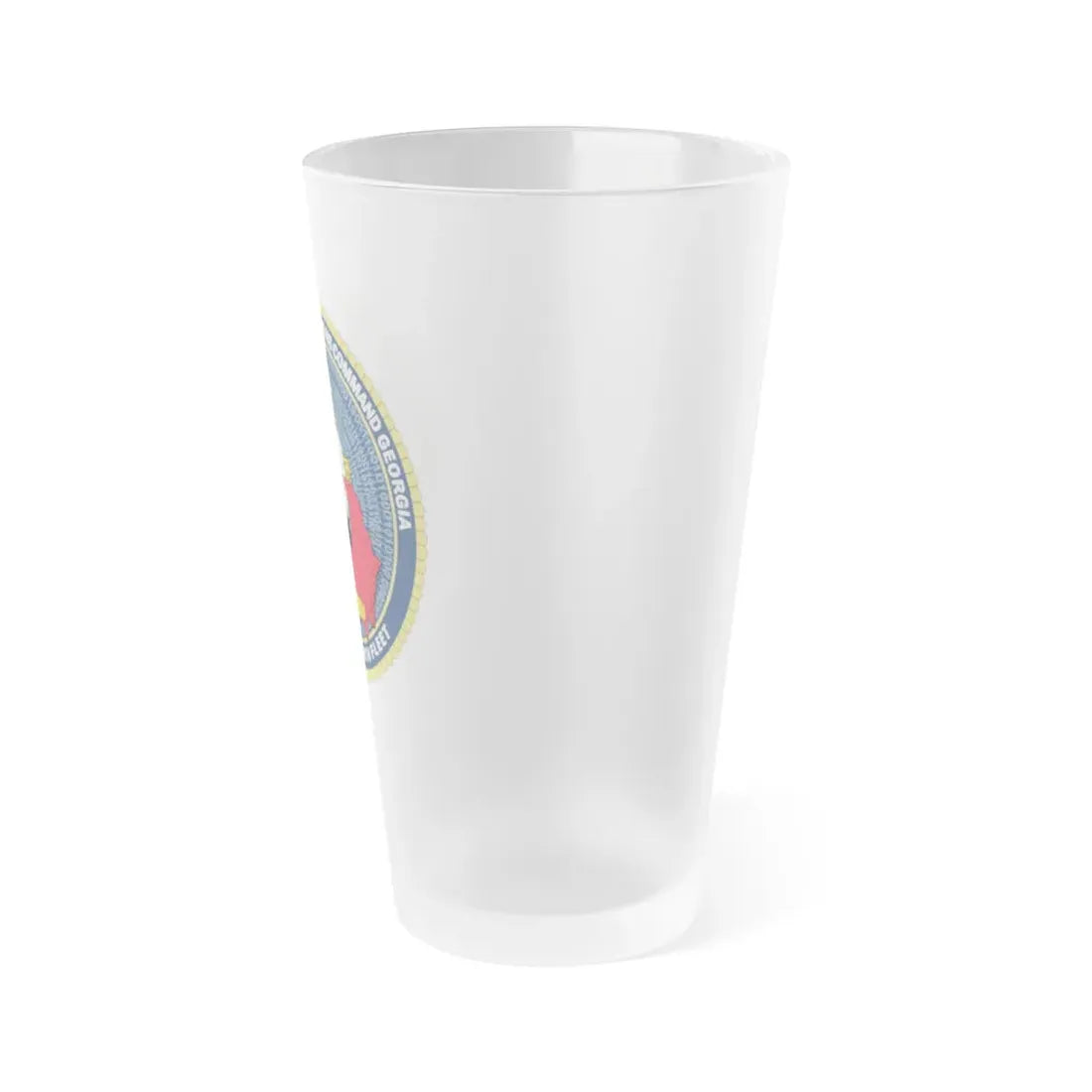 NIOC Georgia Commander Tenth Fleet (U.S. Navy) Frosted Pint Glass 16oz - Go Mug Yourself