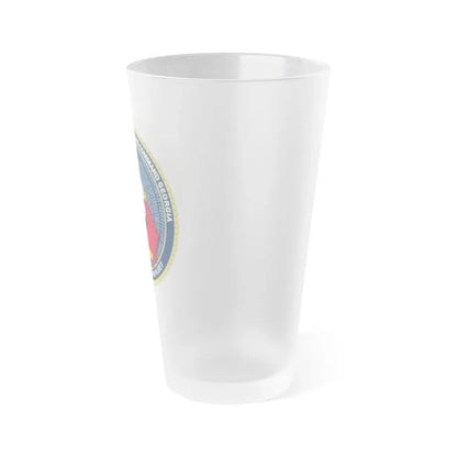 NIOC Georgia Commander Tenth Fleet (U.S. Navy) Frosted Pint Glass 16oz - Go Mug Yourself