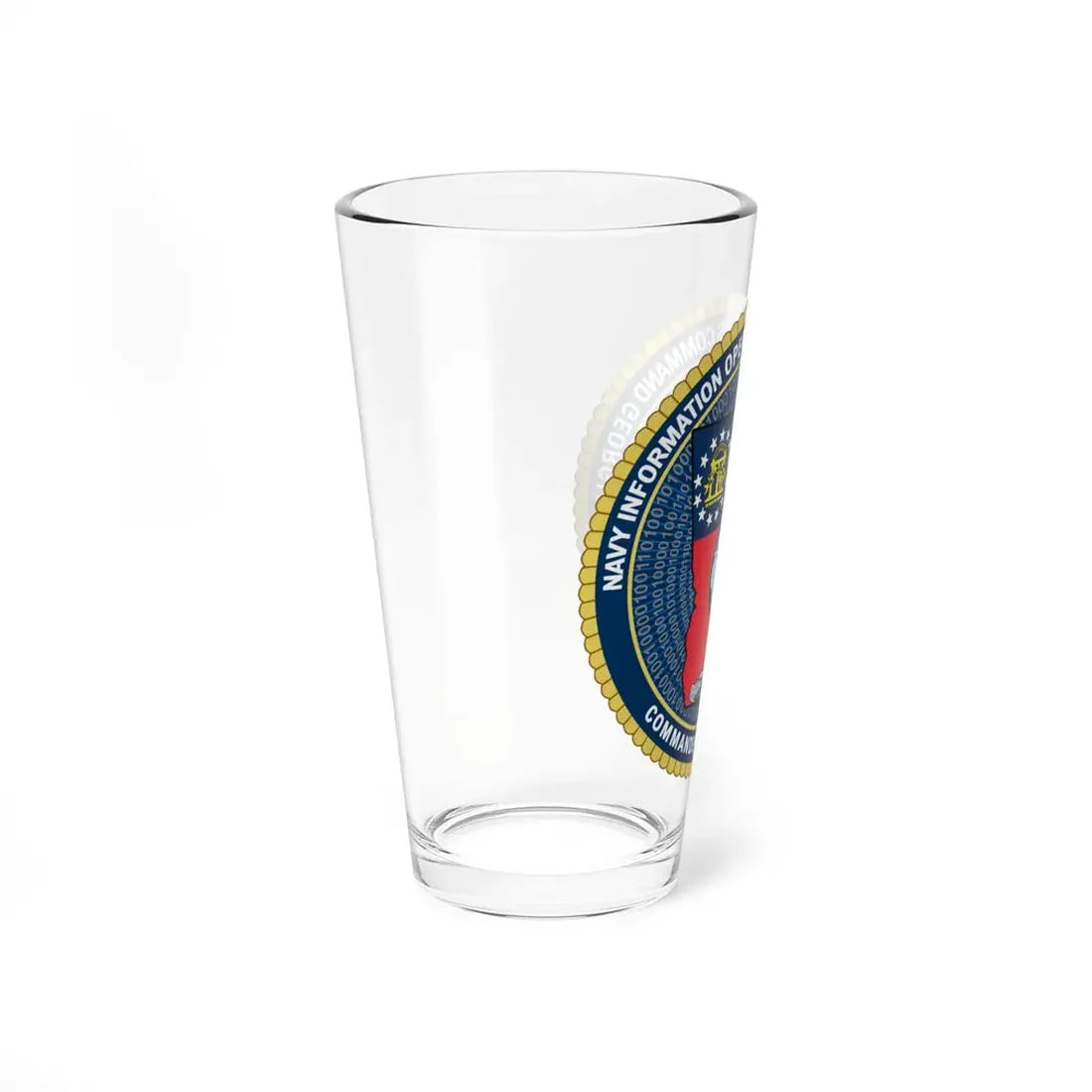 NIOC Georgia Commander Tenth Fleet (U.S. Navy) Pint Glass 16oz - Go Mug Yourself