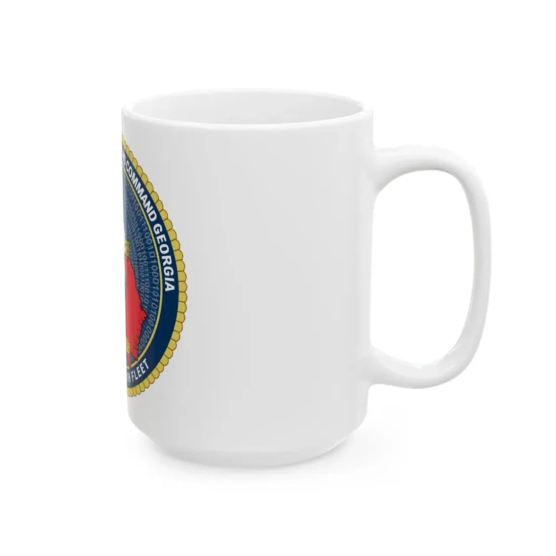 NIOC Georgia Commander Tenth Fleet (U.S. Navy) White Coffee Mug - Go Mug Yourself