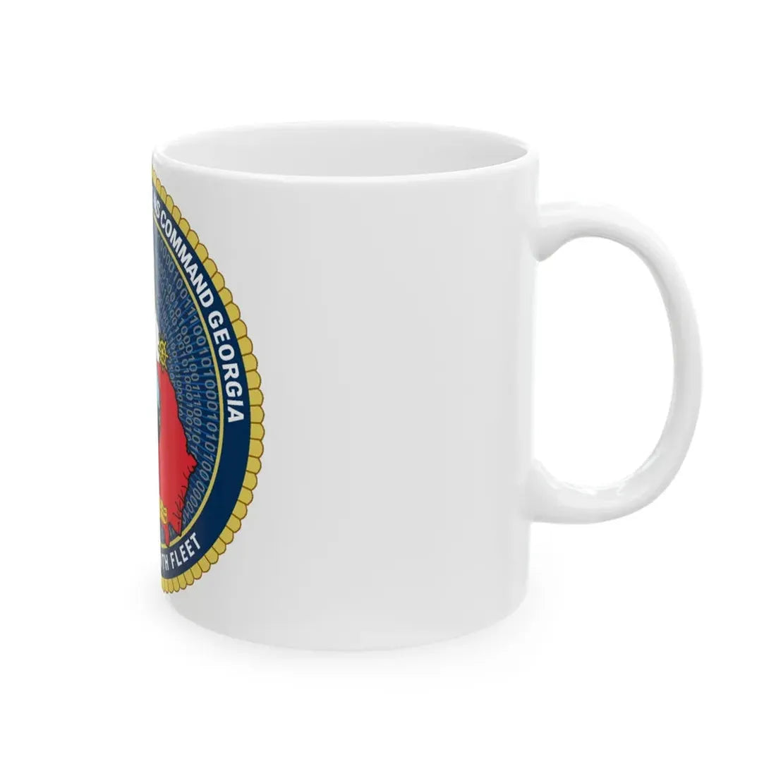 NIOC Georgia Commander Tenth Fleet (U.S. Navy) White Coffee Mug - Go Mug Yourself