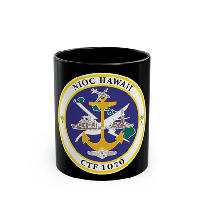 NIOC Hawaii CFT 1070 (U.S. Navy) Black Coffee Mug-11oz-Go Mug Yourself