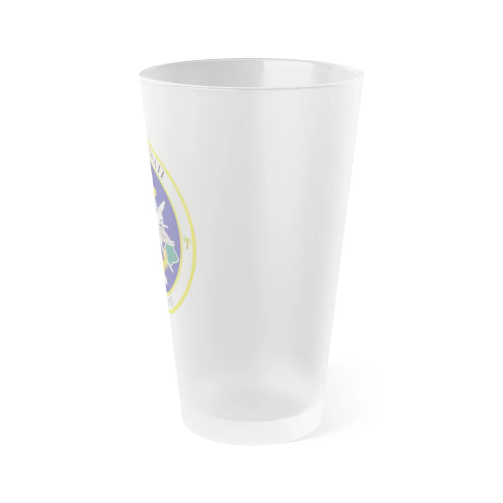 NIOC Hawaii CFT 1070 (U.S. Navy) Frosted Pint Glass 16oz-Go Mug Yourself