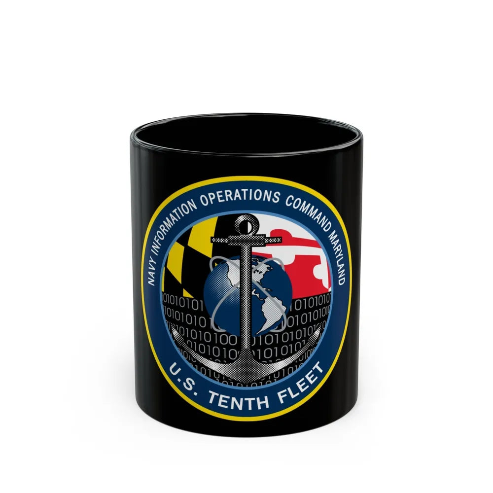 NIOC Maryland (U.S. Navy) Black Coffee Mug-11oz-Go Mug Yourself