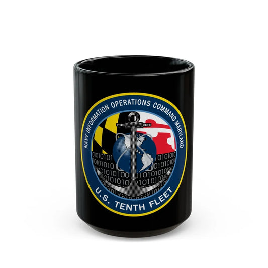 NIOC Maryland (U.S. Navy) Black Coffee Mug-15oz-Go Mug Yourself