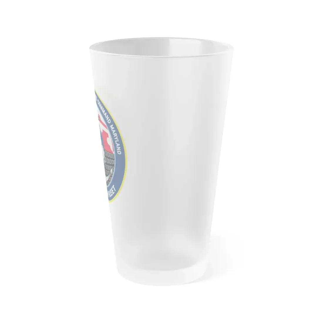 NIOC Maryland (U.S. Navy) Frosted Pint Glass 16oz - Go Mug Yourself