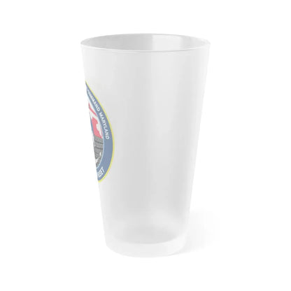 NIOC Maryland (U.S. Navy) Frosted Pint Glass 16oz - Go Mug Yourself