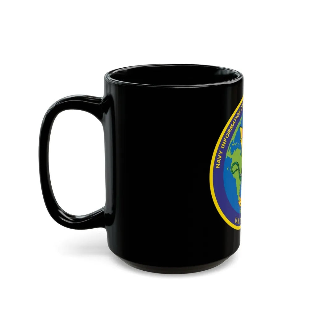 NIOD Navy Info Oper Detachment Groton 10th Fleet (U.S. Navy) Black Coffee Mug-Go Mug Yourself