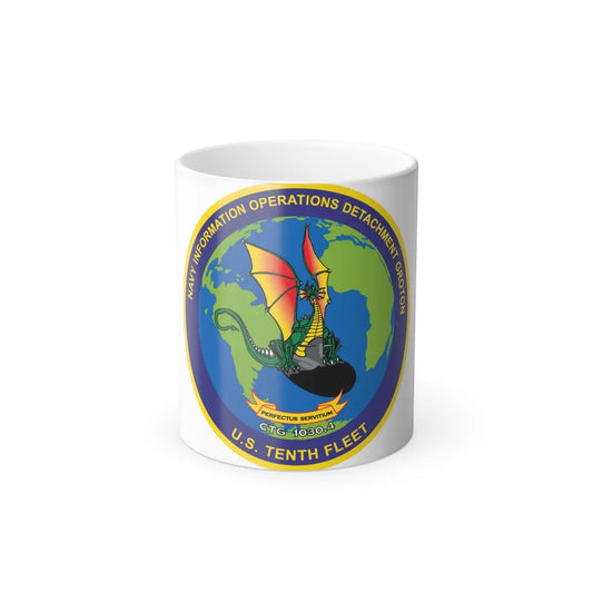 NIOD Navy Info Oper Detachment Groton 10th Fleet (U.S. Navy) Color Changing Mug 11oz-11oz-Go Mug Yourself
