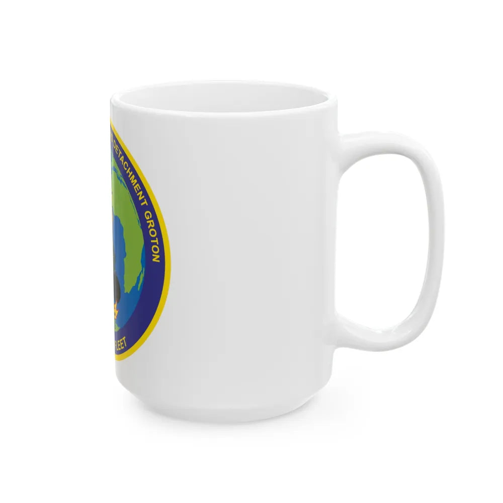 NIOD Navy Info Oper Detachment Groton 10th Fleet (U.S. Navy) White Coffee Mug-Go Mug Yourself