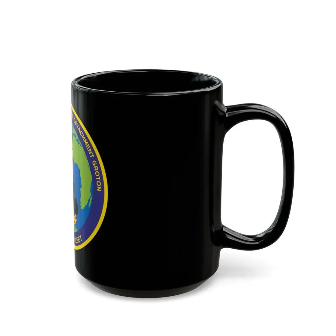 NIOD Navy Info Oper Detachment Groton 10th Fleet (U.S. Navy) Black Coffee Mug - Go Mug Yourself