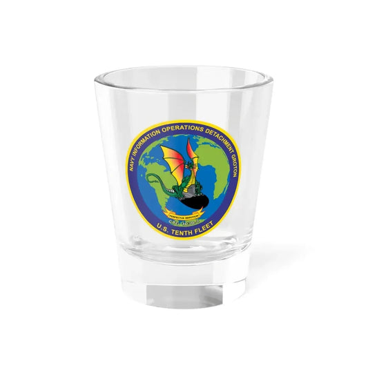 NIOD Navy Info Oper Detachment Groton 10th Fleet (U.S. Navy) Shot Glass 1.5oz 1.5oz - Go Mug Yourself