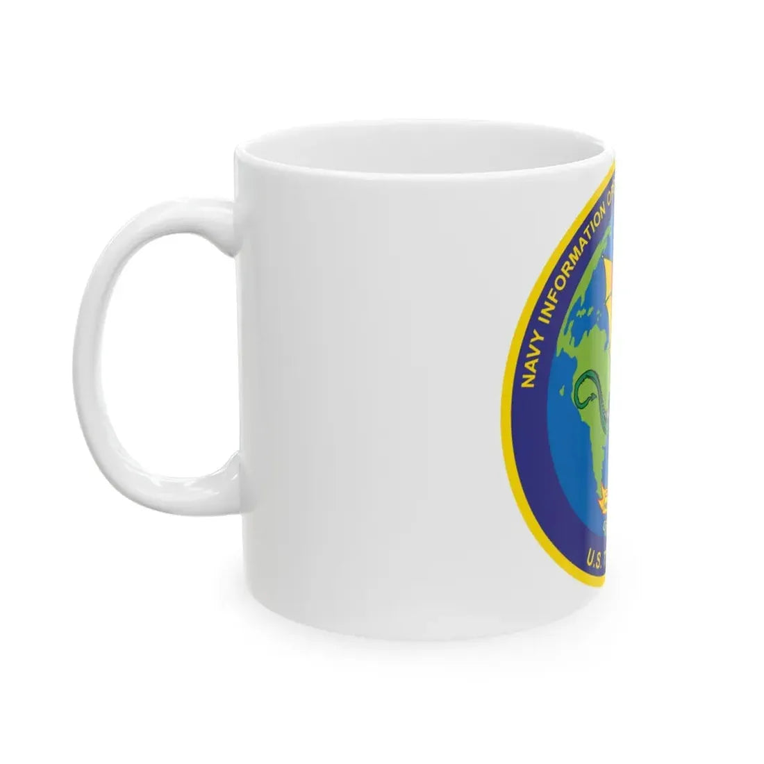 NIOD Navy Info Oper Detachment Groton 10th Fleet (U.S. Navy) White Coffee Mug - Go Mug Yourself