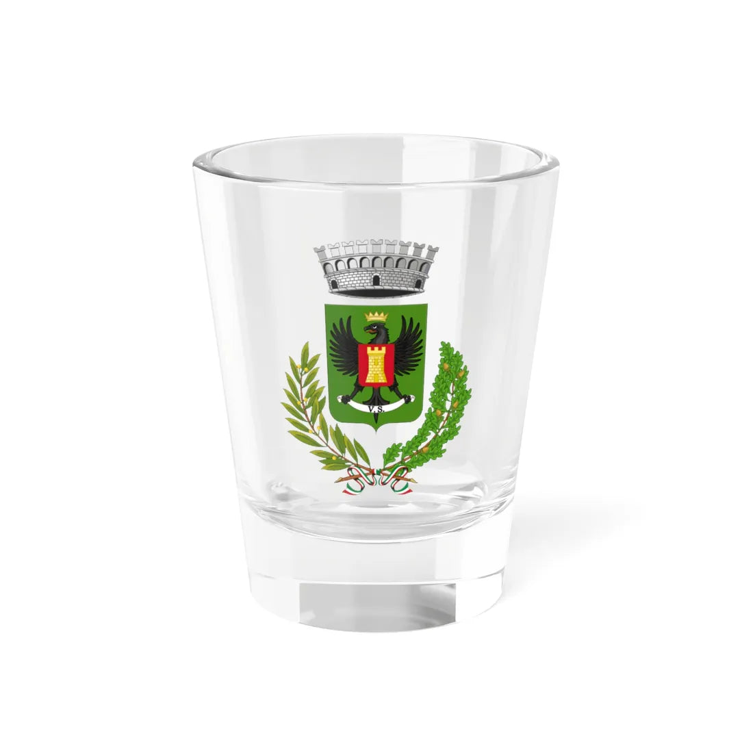 Niscemi-Stemma (Italy) (Coat of Arms) Shot Glass 1.5oz - Go Mug Yourself