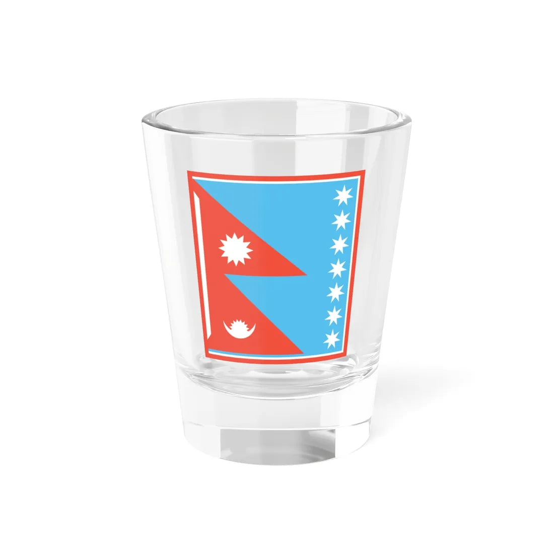 Nishankalika Flag of Bagale Thapa clan (Nepal) Shot Glass 1.5oz 1.5oz - Go Mug Yourself