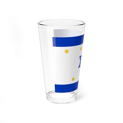 Nissim Sabahs Israel Flag Proposal 1949 (Israel) Pint Glass 16oz - Go Mug Yourself
