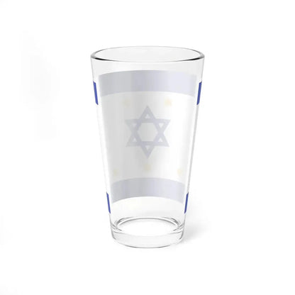 Nissim Sabahs Israel Flag Proposal 1949 (Israel) Pint Glass 16oz - Go Mug Yourself