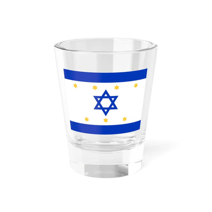 Nissim Sabahs Israel Flag Proposal 1949 (Israel) Shot Glass 1.5oz 1.5oz - Go Mug Yourself
