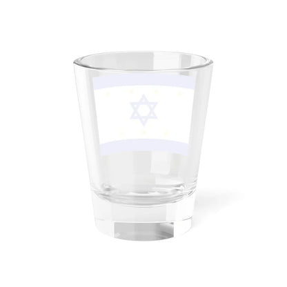 Nissim Sabahs Israel Flag Proposal 1949 (Israel) Shot Glass 1.5oz - Go Mug Yourself