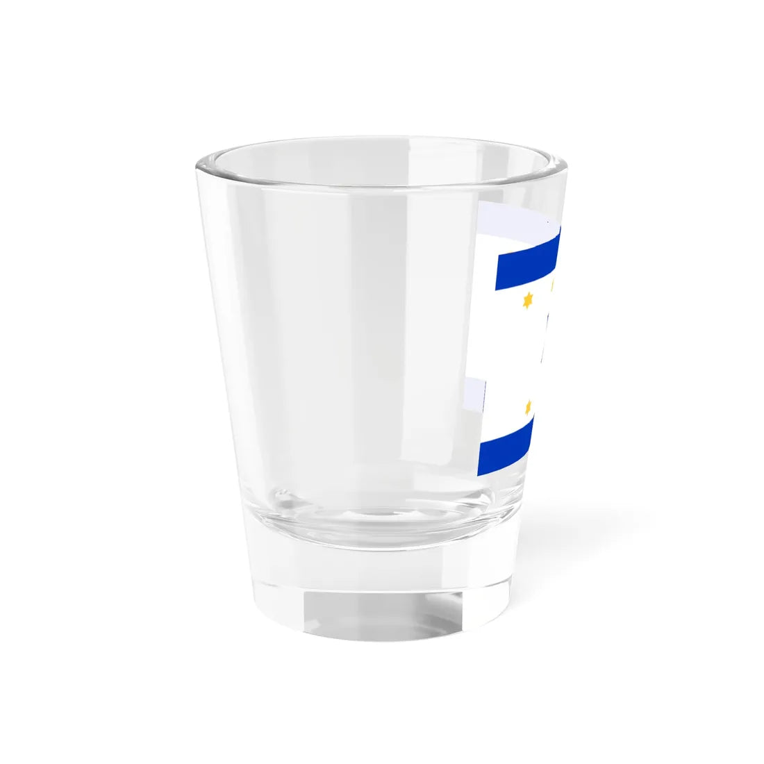 Nissim Sabahs Israel Flag Proposal 1949 (Israel) Shot Glass 1.5oz - Go Mug Yourself