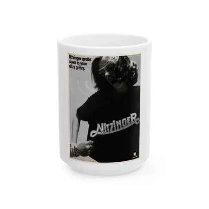 Nitzinger 1972 (Music Poster) White Coffee Mug 15oz - Go Mug Yourself
