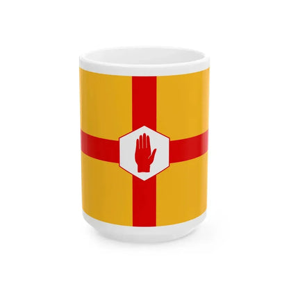 Niulstermergehexagon (Ireland) White Coffee Mug 15oz - Go Mug Yourself