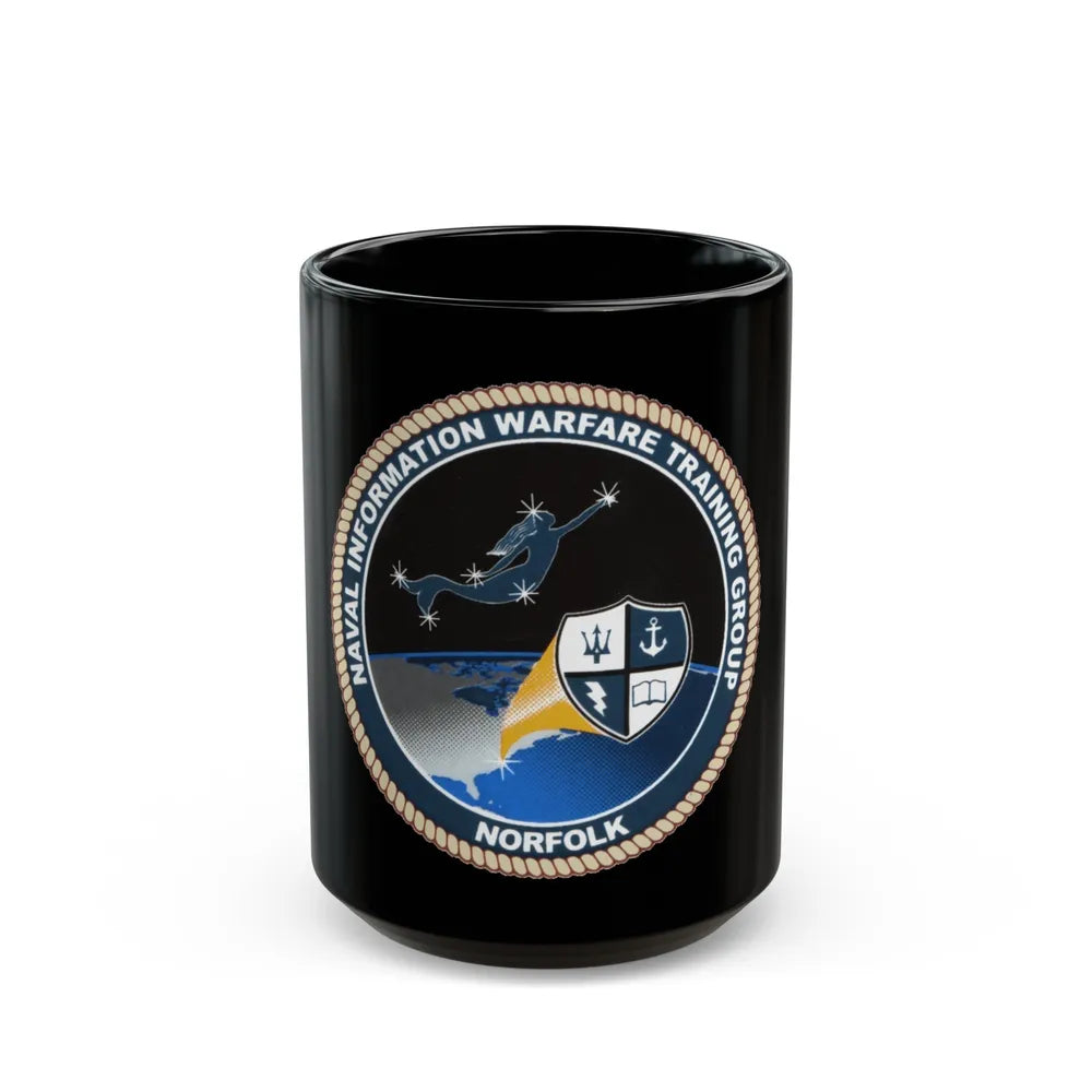 NIWTG Norfolk (U.S. Navy) Black Coffee Mug-15oz-Go Mug Yourself