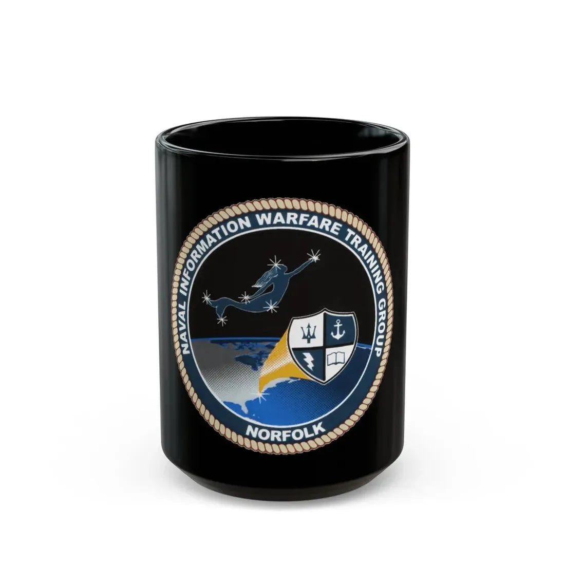NIWTG Norfolk (U.S. Navy) Black Coffee Mug 15oz - Go Mug Yourself