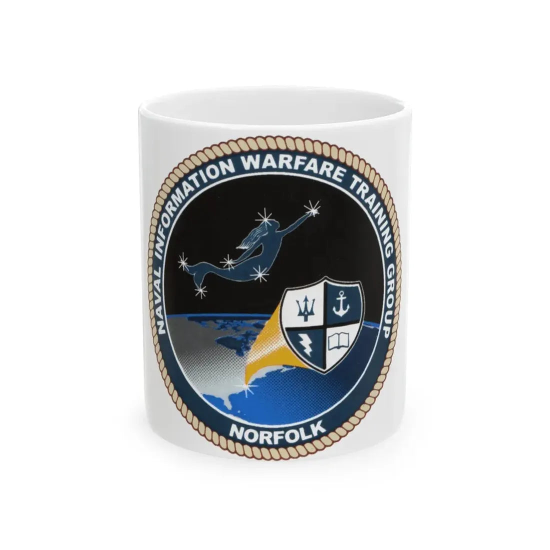 NIWTG Norfolk (U.S. Navy) White Coffee Mug 11oz - Go Mug Yourself
