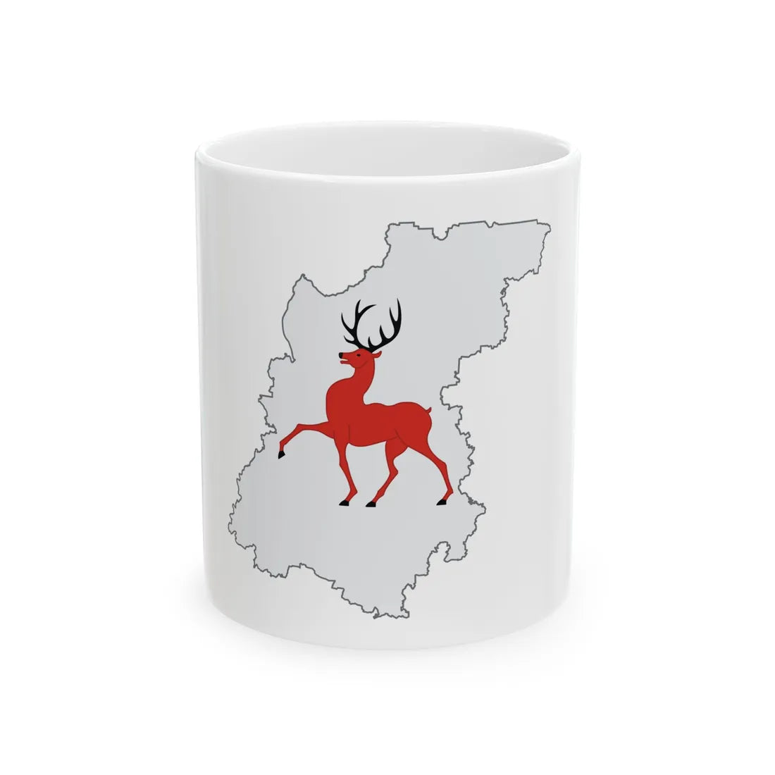 Nizh-obl-geo-stub (Russia) White Coffee Mug 11oz - Go Mug Yourself