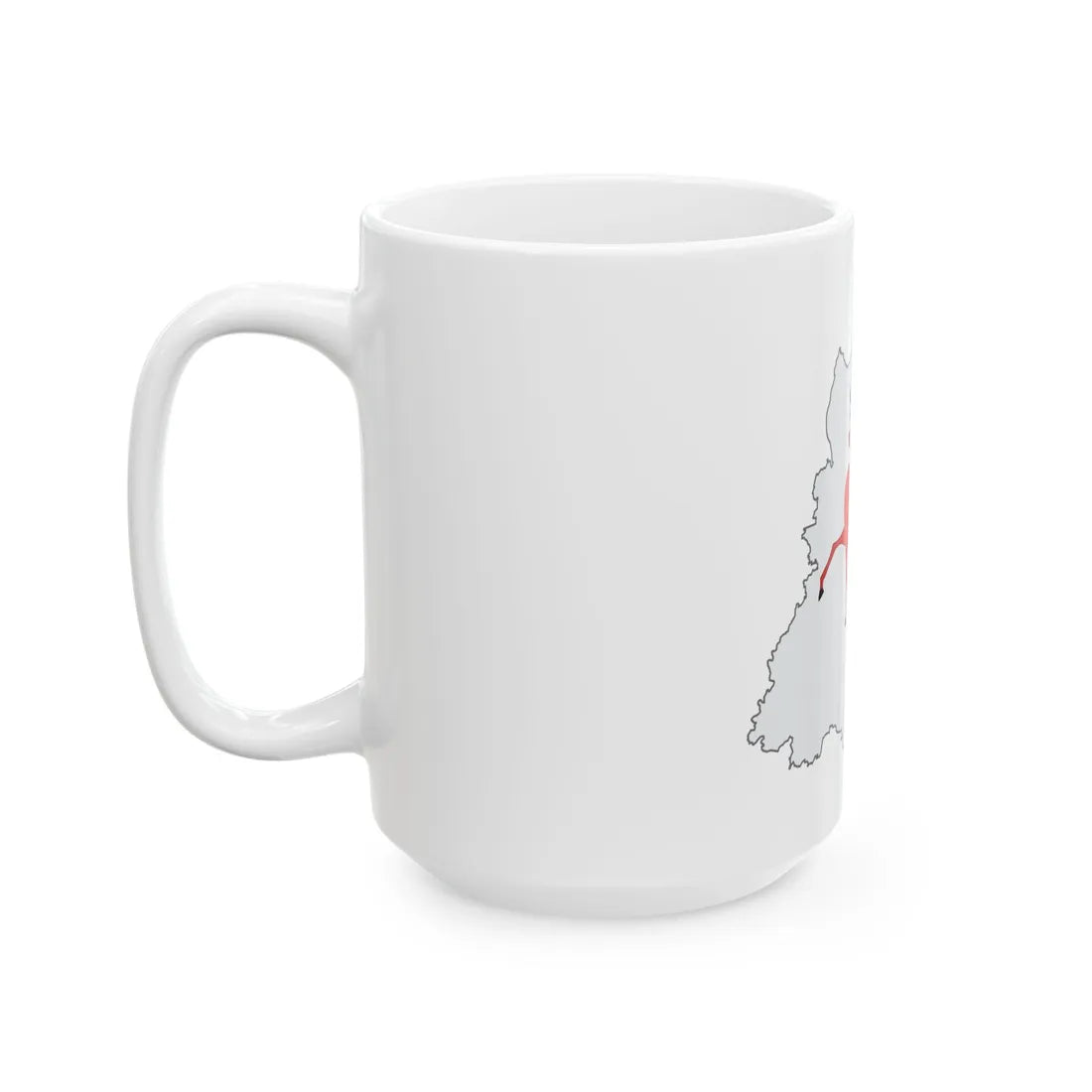 Nizh-obl-geo-stub (Russia) White Coffee Mug - Go Mug Yourself