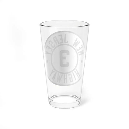 NJ 3 1927 (New Jersey) (Road Sign) Pint Glass 16oz - Go Mug Yourself