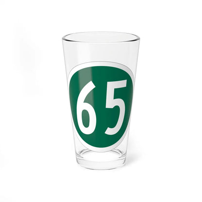 NJ 65 1956 (New Jersey) (Road Sign) Pint Glass 16oz 16oz - Go Mug Yourself