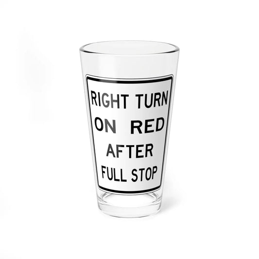 NJ Road sign RNJ10-11I (New Jersey) (Road Sign) Pint Glass 16oz 16oz - Go Mug Yourself