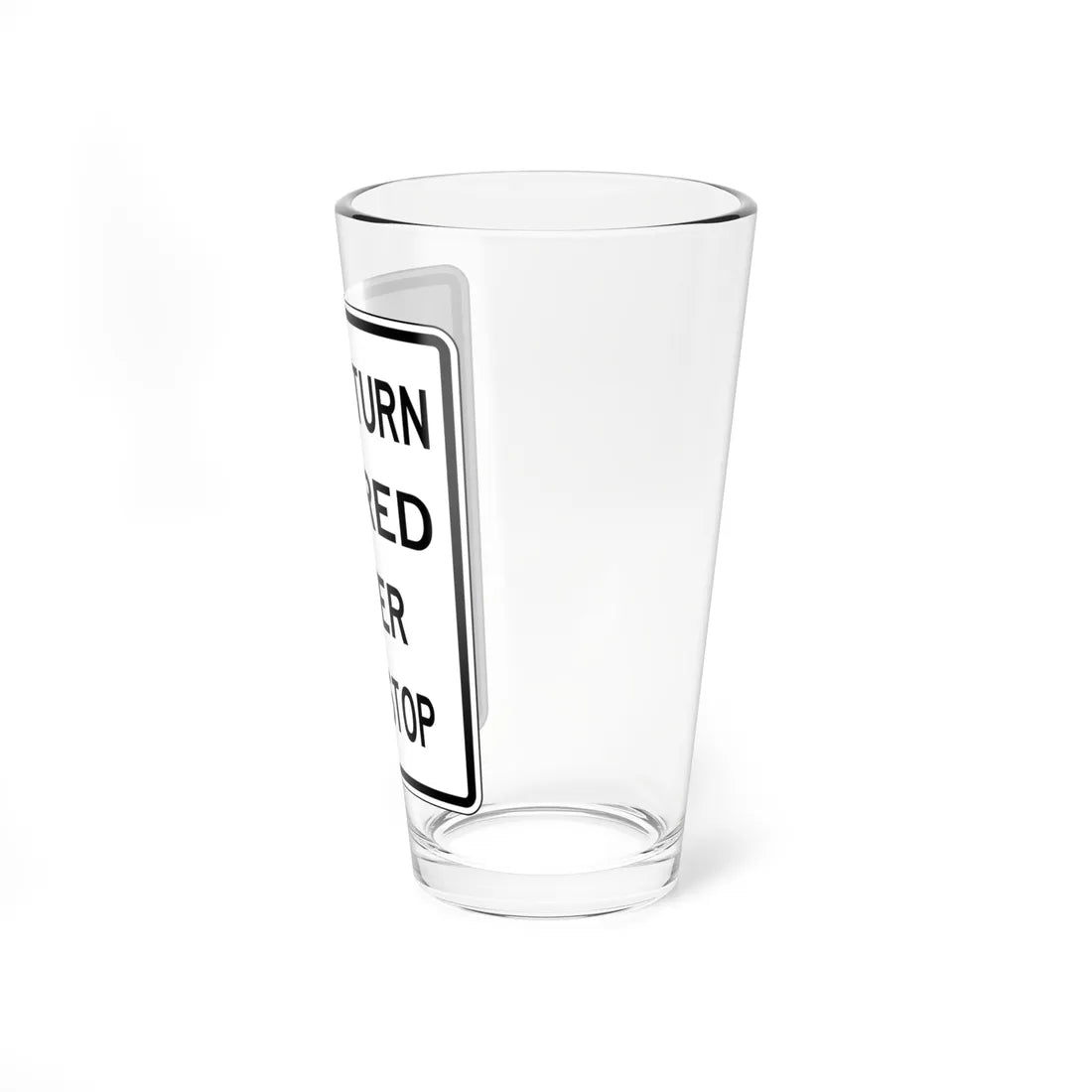 NJ Road sign RNJ10-11I (New Jersey) (Road Sign) Pint Glass 16oz - Go Mug Yourself