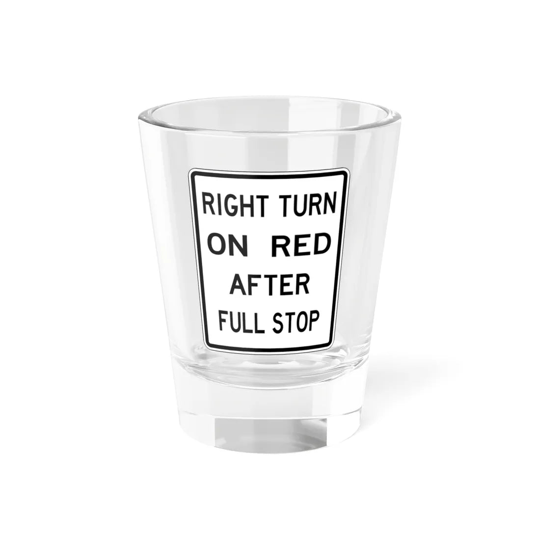 NJ Road sign RNJ10-11I (New Jersey) (Road Sign) Shot Glass 1.5oz 1.5oz - Go Mug Yourself