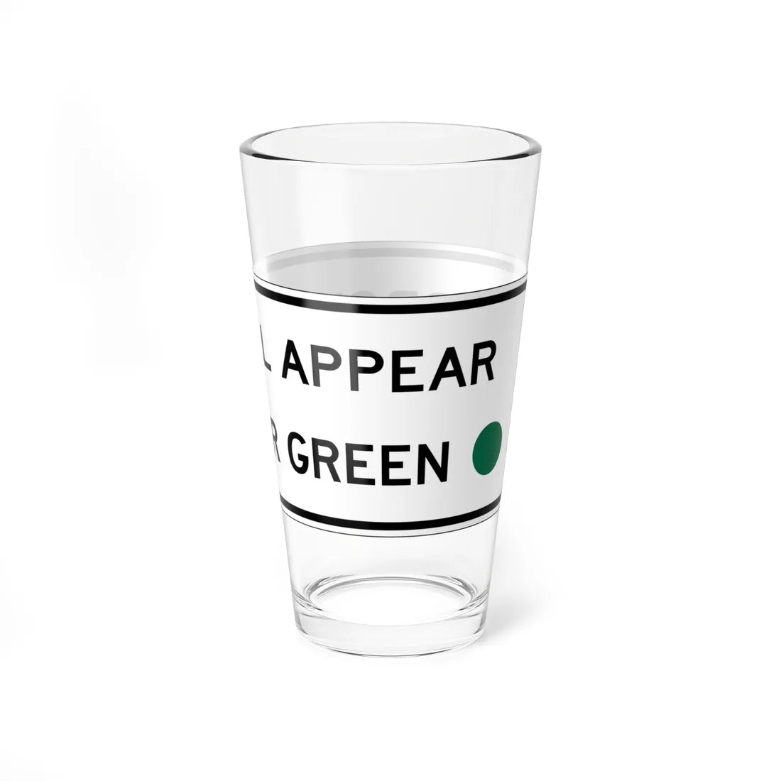 NJ Road sign RNJ10-12A (New Jersey) (Road Sign) Pint Glass 16oz - Go Mug Yourself
