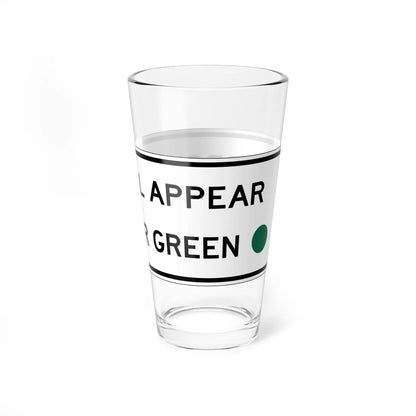 NJ Road sign RNJ10-12A (New Jersey) (Road Sign) Pint Glass 16oz - Go Mug Yourself