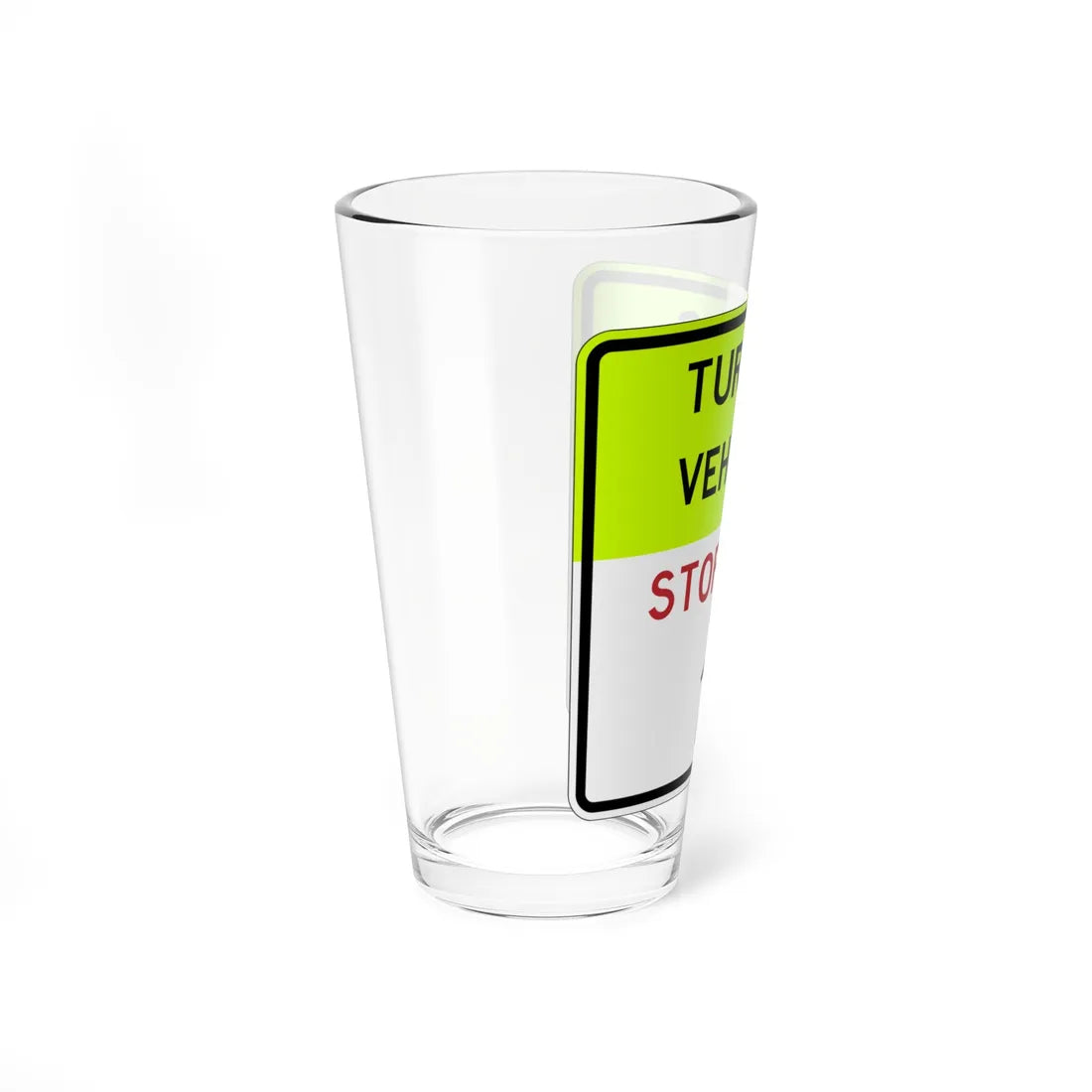 NJ Road sign RNJ10-15S (New Jersey) (Road Sign) Pint Glass 16oz - Go Mug Yourself
