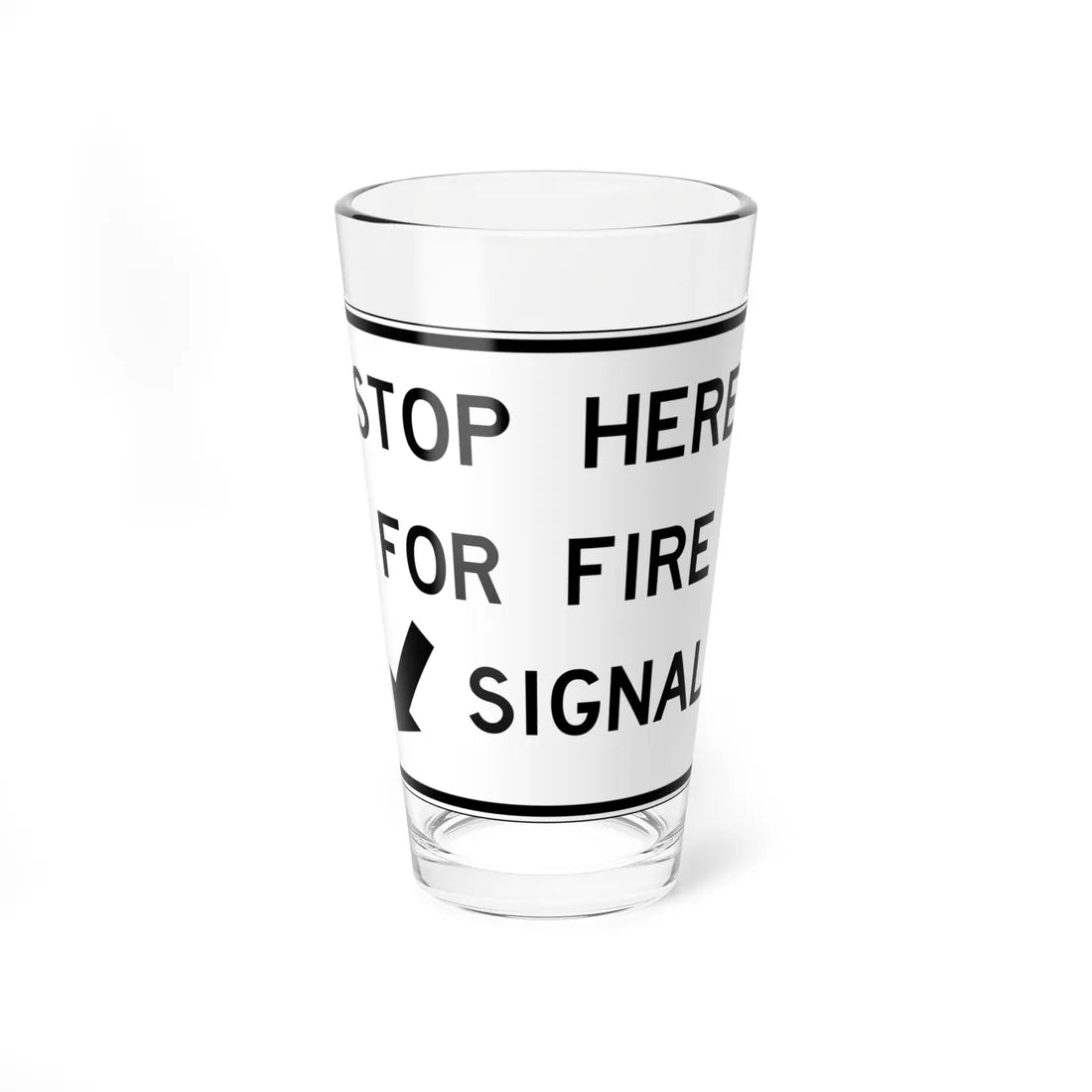 NJ Road sign RNJ10-17 (New Jersey) (Road Sign) Pint Glass 16oz 16oz - Go Mug Yourself