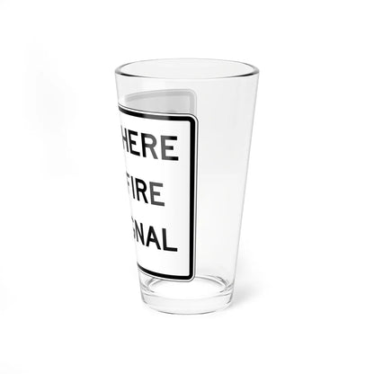 NJ Road sign RNJ10-17 (New Jersey) (Road Sign) Pint Glass 16oz - Go Mug Yourself