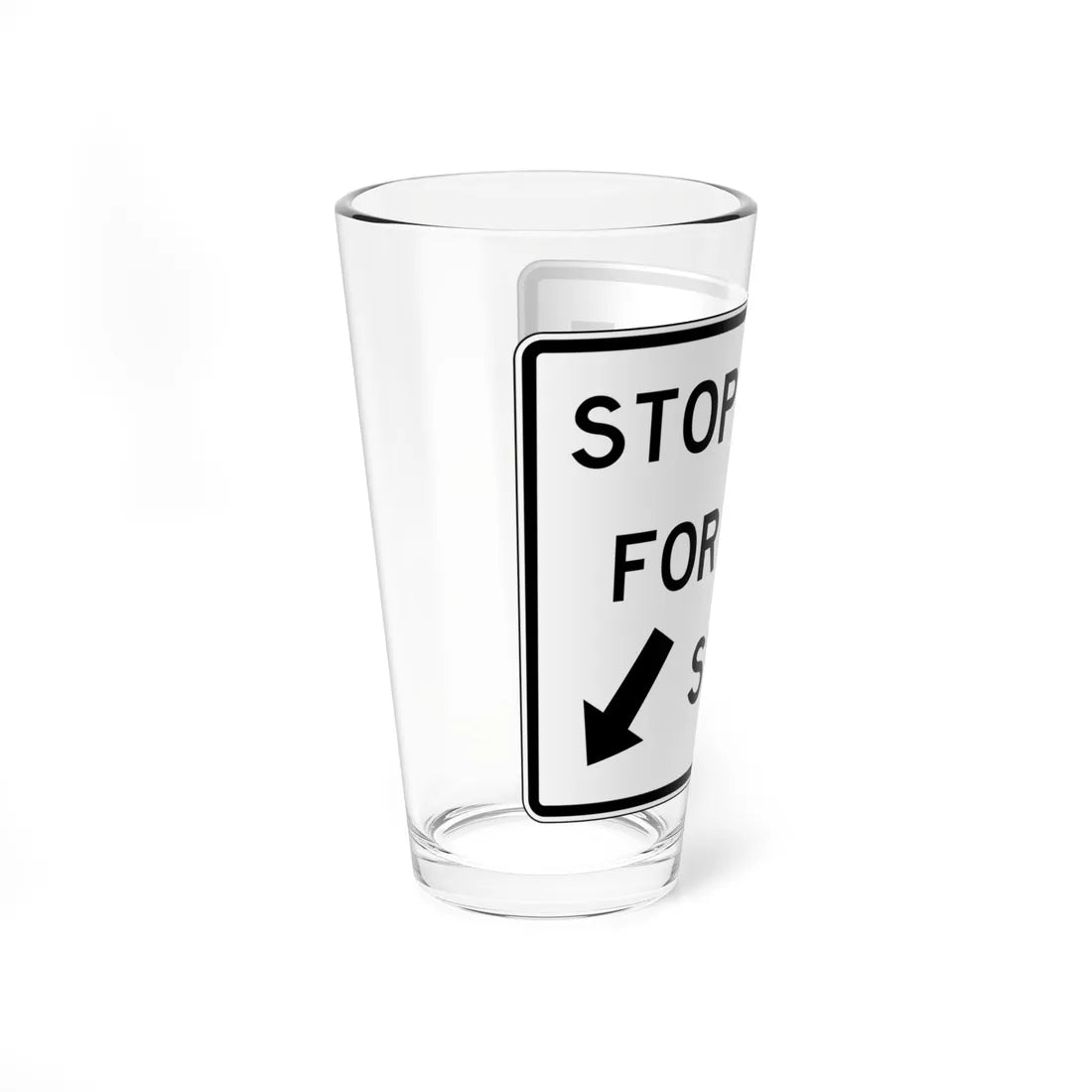 NJ Road sign RNJ10-17 (New Jersey) (Road Sign) Pint Glass 16oz - Go Mug Yourself