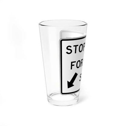 NJ Road sign RNJ10-17 (New Jersey) (Road Sign) Pint Glass 16oz - Go Mug Yourself