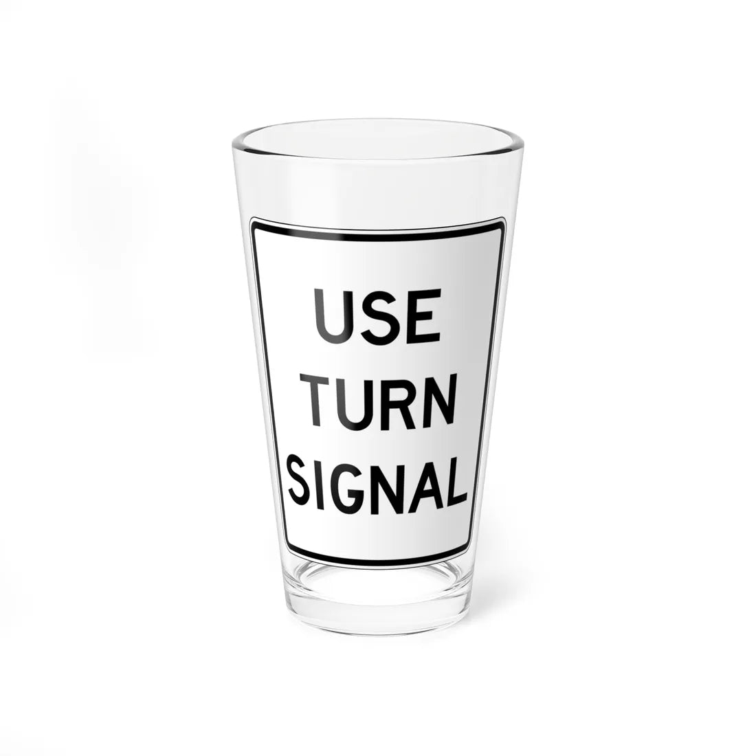 NJ Road sign RNJ33-1 (New Jersey) (Road Sign) Pint Glass 16oz 16oz - Go Mug Yourself