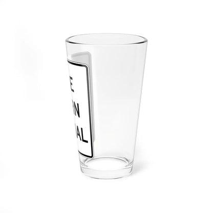 NJ Road sign RNJ33-1 (New Jersey) (Road Sign) Pint Glass 16oz - Go Mug Yourself