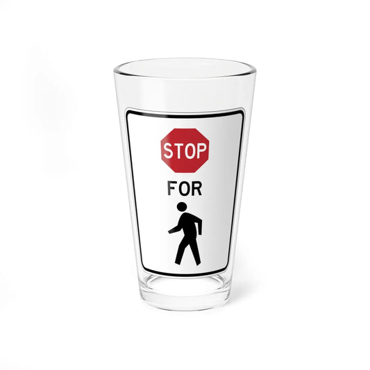 NJ Road sign RNJ9-9S (New Jersey) (Road Sign) Pint Glass 16oz 16oz - Go Mug Yourself