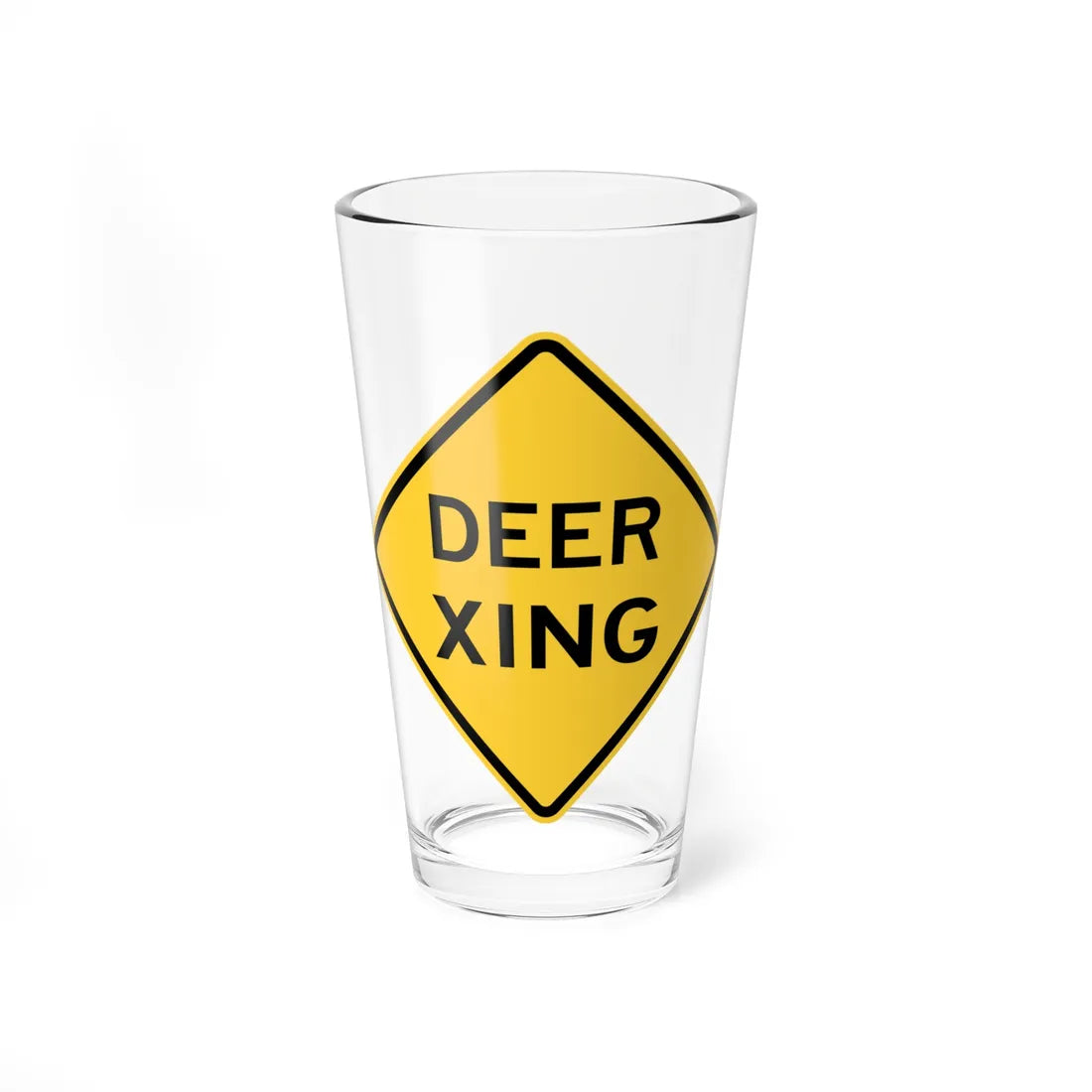 NJ Road sign WNJ11-3 obsolete (New Jersey) (Road Sign) Pint Glass 16oz - Go Mug Yourself